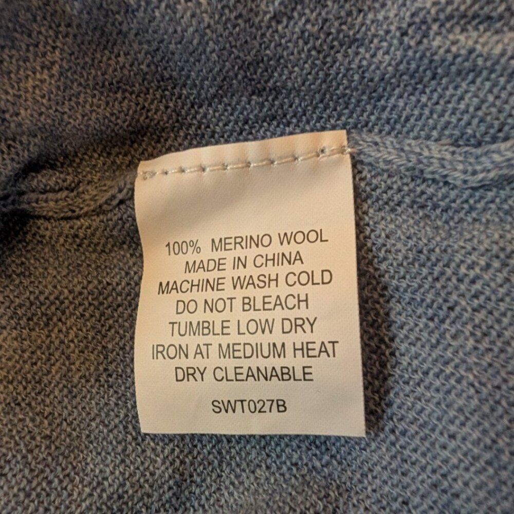 L'Etoile Chevron Mock Neck Sweater retail $195, sz L - Picture 8 of 8